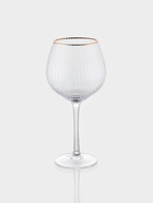 Набор бокалов для вина Magistro «Орион», 550 мл, 4 шт., 10×22 см, стекло, с золотой отводкой, прозрачный - фото 809344609