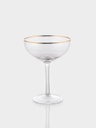 Набор бокалов для коктейлей Magistro «Орион», 270 мл, 6 шт., 15×11.2 см, стекло, с золотой отводкой, прозрачный - фото 809344615