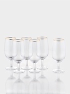 Набор бокалов для пива Magistro «Руно», 550 мл, 6 шт., 20.1×6.3 см, на ножке, стекло, с золотой отводкой, прозрачный - Фото 2