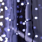 УЦЕНКА Гирлянда «Занавес» 2×3 м, IP44, УМС, тёмная нить, 760 SMD-LED, свечение белое, 220 В 10960079