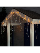 УЦЕНКА Гирлянда «Бахрома» 3×0.6 м, IP44, УМС, белая нить, 160 LED, свечение жёлтое, мерцание белым, 220 В - Фото 6