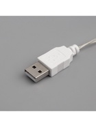 УЦЕНКА Гирлянда «Нить» 3 м с насадками «Сосульки 7.5 см», IP20, прозрачная нить, 20 LED, свечение мульти (RG/RB), мигание, USB 10960085