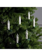 УЦЕНКА Гирлянда «Нить» 6 м с насадками «Свечи на прищепке», IP20, тёмная нить, 30 LED, свечение тёплое белое, 220 В - Фото 6