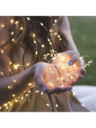 УЦЕНКА Гирлянда «Мишура» 5 м роса, IP20, серебристая нить, 100 LED, 2 режима, от батареек AAх3, свечение тёплое белое - Фото 4