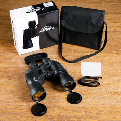 УЦЕНКА Бинокль 7х50, "Путешественник", линзы рубин, с выемками на вставках