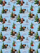 Бумага упаковочная глянцевая «С Новым годом», 70×100 см, Чебурашка 10867181