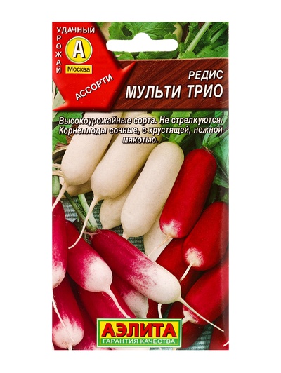 Семена Редис «Мульти трио», «Агрофирма АЭЛИТА», 2 г