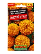 Семена цветов Бархатцы Золотой дукат прямостоячие , Ц/П,7 шт. 10945323