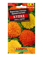 Семена цветов Бархатцы Купид хризантемовидные, смесь сортов , Ц/П,0,1 г 10945332