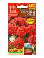 Семена цветов Вербена Искристый рубин балконная  Цветущий балкон, Ц/П,30 шт. - фото 61952341