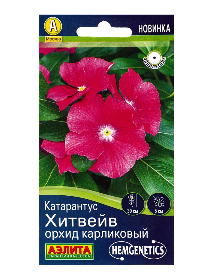 Семена цветов Катарантус «Хитвейв Орхид карликовый» 5 шт. - Фото 1