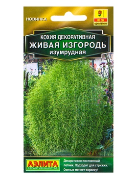 Семена цветов Кохия Живая изгородь изумрудная  Золотая серия, Ц/П,0,1 г (комплект 2 шт)