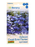 Семена цветов Лобелия Скай блю палас кустовая  (драже в пробирке) Спецсерия Benary, Ц/П,5 шт. 109455 - фото 809345468