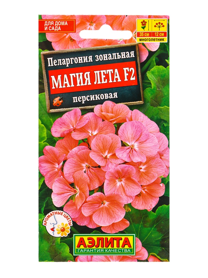 Семена цветов Пеларгония Магия лета F2 персиковая Мн, Ц/П,5 шт. - Фото 1