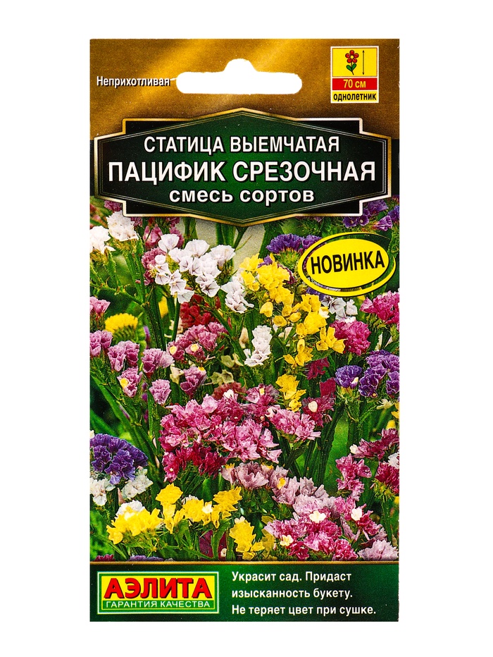 Семена цветов Статица »Пацифик срезочная», смесь сортов, «Золотая серия - АЭЛИТА», 0.1 г - Фото 1