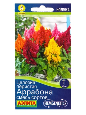 Семена цветов Целозия перистая Аррабона, смесь сортов  Спецсерия Hem Genetics, Ц/П,7 шт.