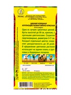 Семена цветов Цинния Крупноцветковая винно-красная , Ц/П,0,3 г - фото 61953042