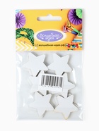 Декор "Звезды" на клеевой основе, серебро 3 см (набор 12 шт) - фото 60980332