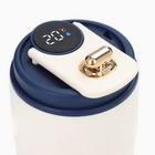 УЦЕНКА Термокружка, 450 мл, Coffee "Мастер К", сохраняет тепло до 6 ч, термометр, синяя - Фото 7