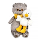 Мягкая игрушка «Кот Басик с Гусиком», 19 см - фото 119359065