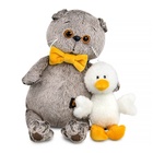 Мягкая игрушка «Кот Басик с Гусиком», 19 см - фото 119359066