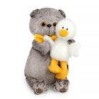 Мягкая игрушка «Кот Басик с Гусиком», 19 см - фото 119359067