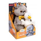 Мягкая игрушка «Кот Басик с Гусиком», 19 см - фото 119359069