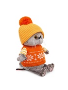 Мягкая игрушка «Кот Басик baby в жилете и шапочке с помпоном», 20 см - Фото 4