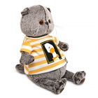 Мягкая игрушка «Кот Басик в футболке с Гусиком», 22 см - фото 119359098