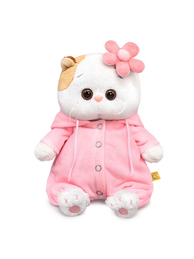 Мягкая игрушка «Кошечка Ли-Ли» baby в комбинезоне и с цветочком, 20 см