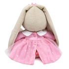 Мягкая игрушка «Зайка Ми» в платье и розовой диадеме, 18 см - фото 119359158