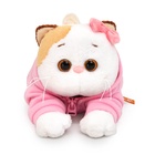 Мягкая игрушка «Кошечка Ли-Ли» в худи с цветочком, 18 см - фото 60980441