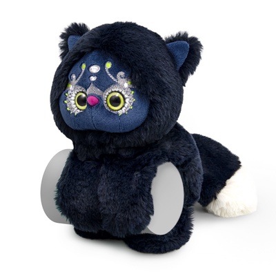 Мягкая игрушка «Нео» на 2 браслетах, черный, 25 см