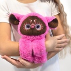 Мягкая игрушка «Тёко» на 2 браслетах, фуксия, 25 см - Фото 4