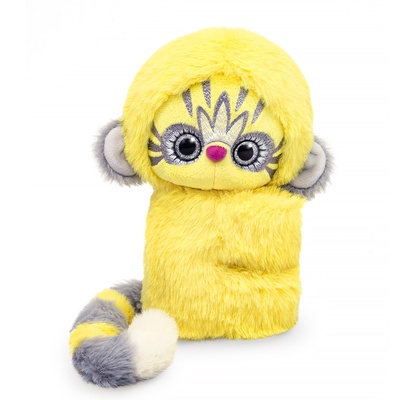 Мягкая игрушка «Эйка» на 2 браслетах, желтый, 20 см