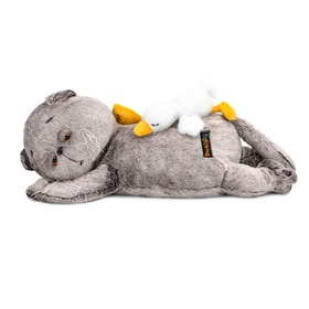 {{photo.Alt || photo.Description || 'Мягкая игрушка «Кот Басик» сонный, с гусиком, пижамница, 50 см'}}