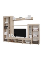 УЦЕНКА Гостиная Дельта, 2648×456×1874, Сонома/Белый 10960232 - фото 3917832