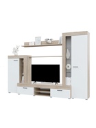 УЦЕНКА Гостиная Дельта, 2648×456×1874, Сонома/Белый 10960232 - фото 3917834