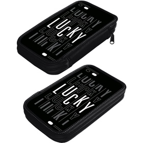 Пенал 2 секции, 125 х 205 мм, Calligrata "Lucky", ламинированный картон