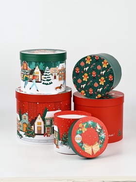 Набор подарочных коробок  5 в 1 «Город», 13  х 14– 19.5  х 22 см