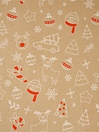 Бумага в тубусе крафтовая в рулоне «Новогодние мотивы», 0.68 × 7 м - фото 61087302