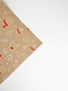 Бумага в тубусе крафтовая в рулоне «Новогодние мотивы», 0.68 × 7 м - фото 61087303