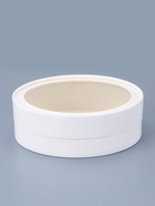 Коробка подарочная круглая с окном, завальцованная, белая, 18×6 см - фото 61615181