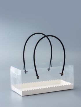 Коробка под рулет с ручками, белая 22,5 х 11 х 10 см