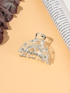 Краб для волос "Джули" дуга, 4 см, серебро (комплект 6 шт) - фото 61087359