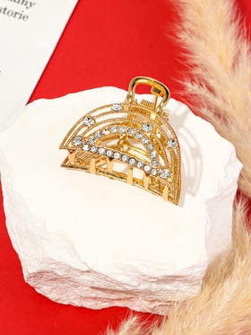 Краб для волос "Джули" дуга, 4 см, золото (комплект 6 шт)