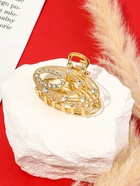 Краб для волос "Джули" овал, 4,5 см, золото (комплект 6 шт) - фото 61087367