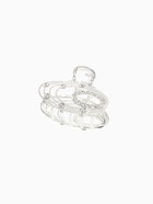 Краб для волос "Джули" овал, 4,5 см, серебро (комплект 6 шт) - фото 61087372