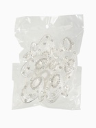 Краб для волос "Джули" овал, 4,5 см, серебро (комплект 6 шт) - фото 61087374