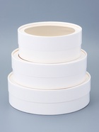 Набор подарочных коробок 3 в 1 круглые с окном, завальцованные, белые, 20×18×15 см - фото 61615214